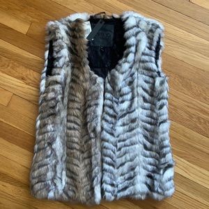 Faux fur vest NWT
